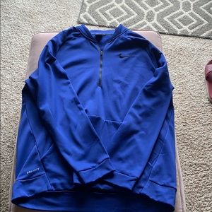 Blue Nike quarter zip